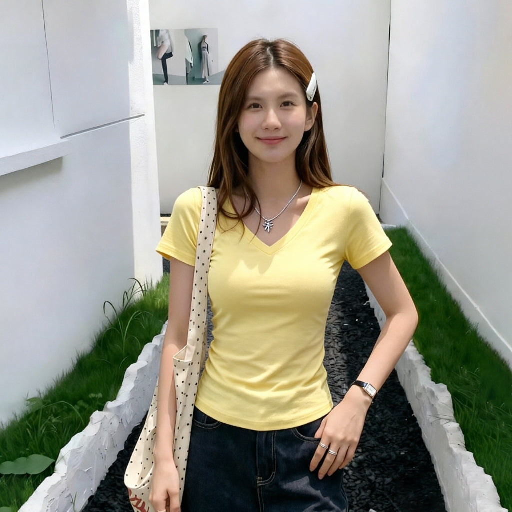 Women's V-Neck Short-Sleeve T-Shirt