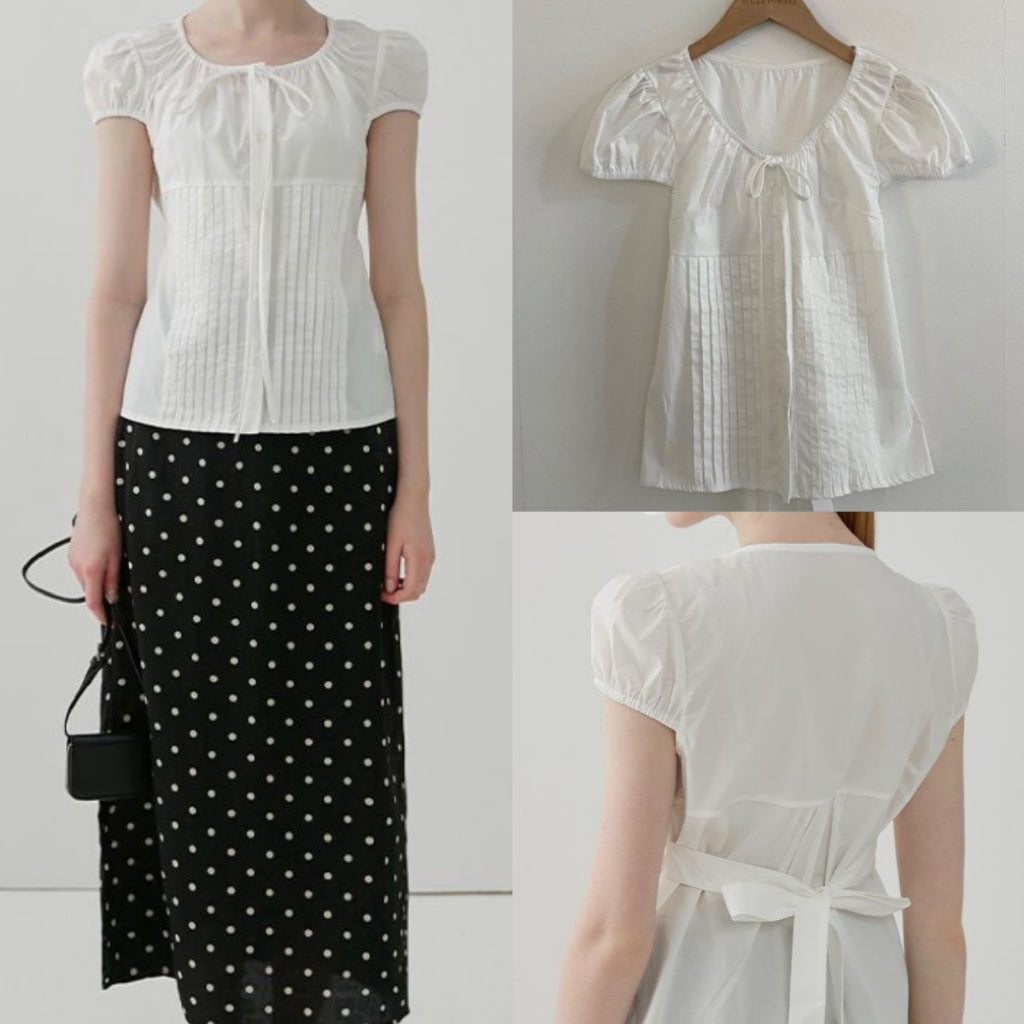 Women's Puff-sleeve Short-Sleeve Blouse