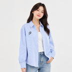 Women's Long-Sleeve Embroidered Blouse