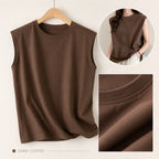 Women's Crew-Neck Sleeveless Tank Tee