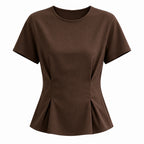 Women's Ribbed Short-Sleeve T-Shirt