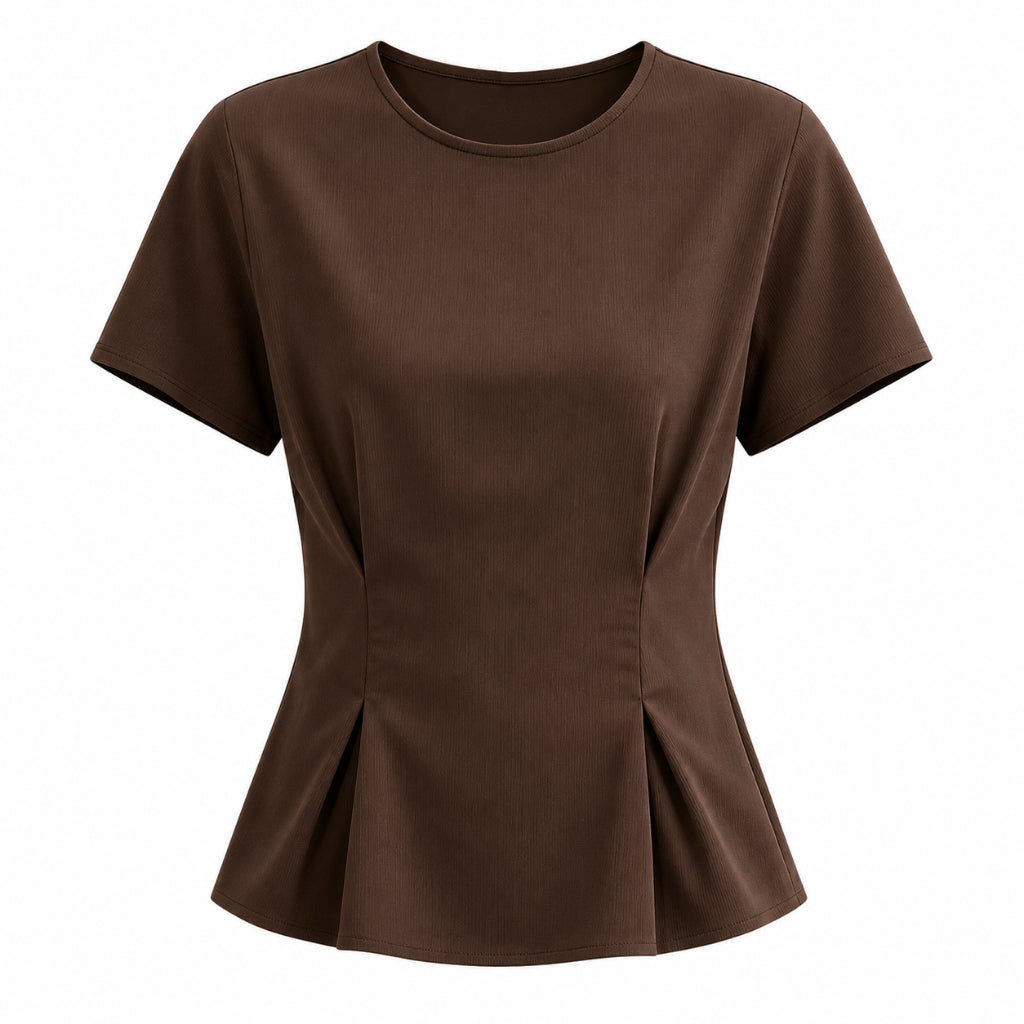Women's Ribbed Short-Sleeve T-Shirt