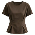 Women's Ribbed Short-Sleeve T-Shirt