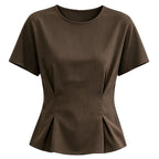 Women's Ribbed Short-Sleeve T-Shirt