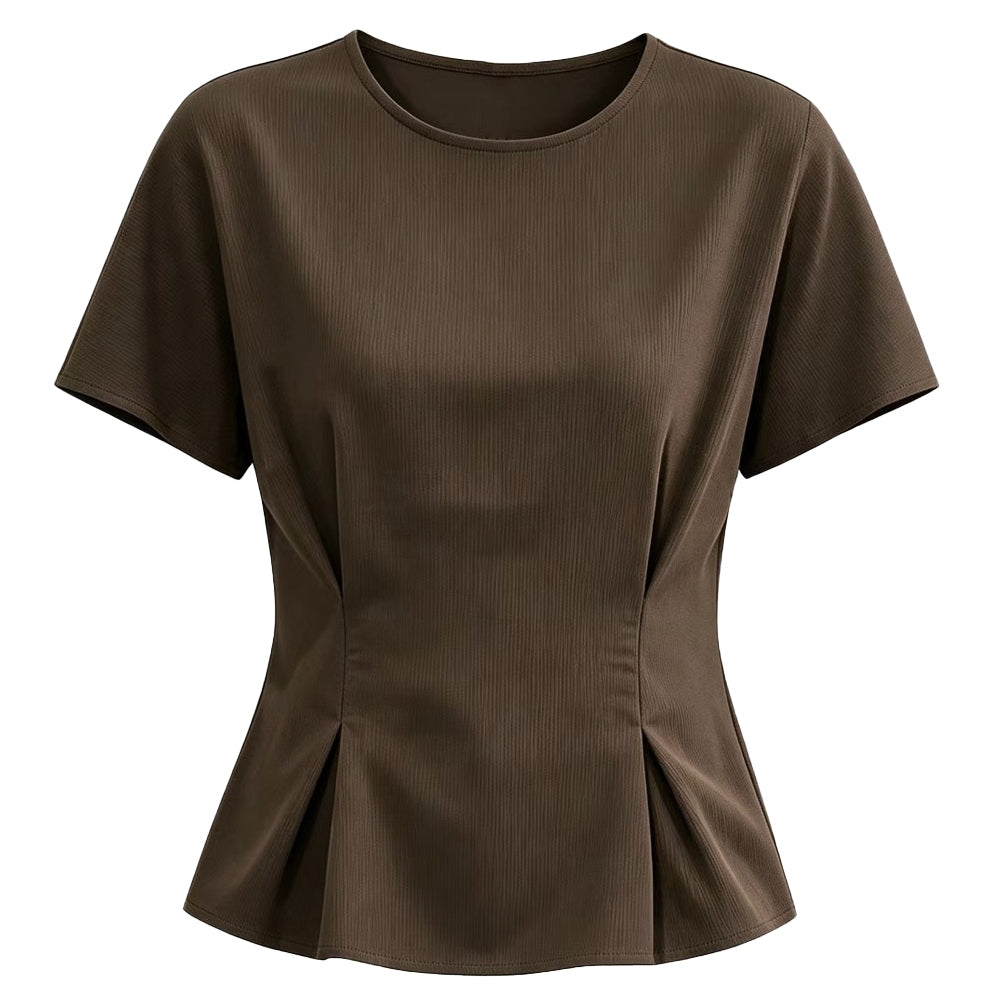 Women's Ribbed Short-Sleeve T-Shirt