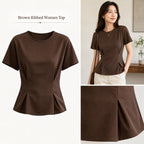 Women's Ribbed Short-Sleeve T-Shirt