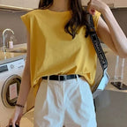 Women's Crew-Neck Sleeveless Tank Tee