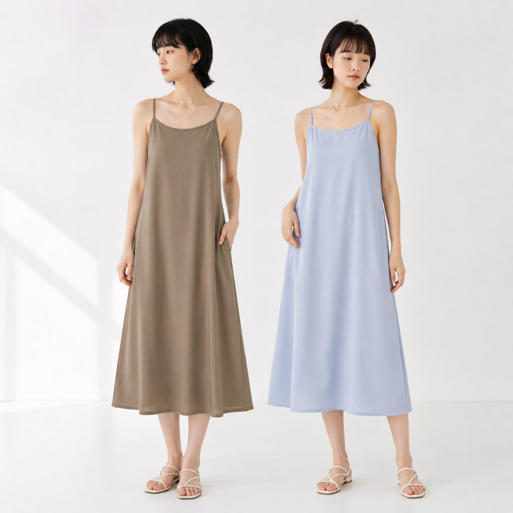 Women's Sleeveless Midi Dress