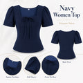 Women's Square-Neck Puff-sleeve Blouse