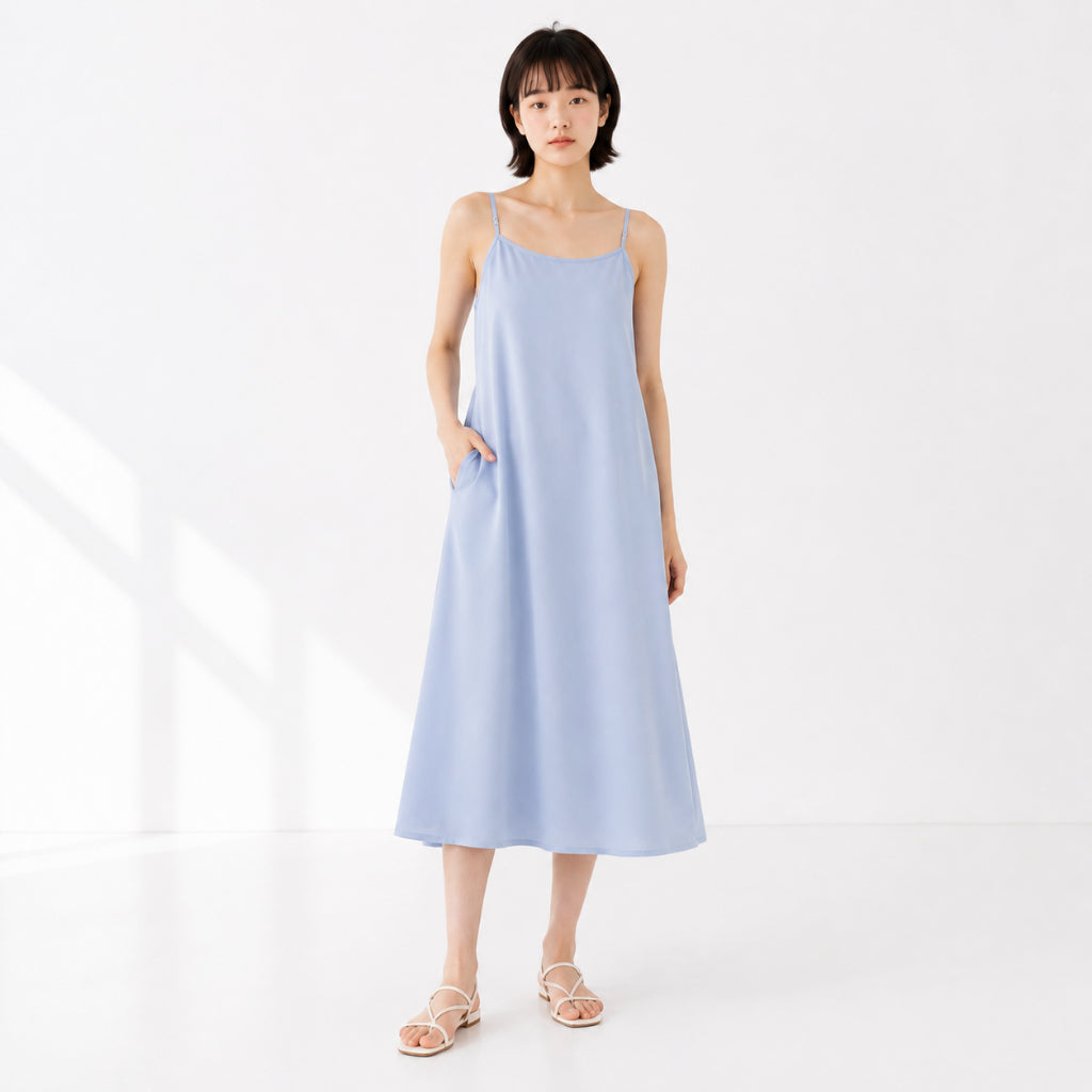 Women's Sleeveless Midi Dress