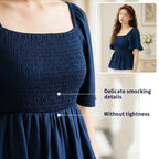 Women's High-Waist Square-Neck Blouse