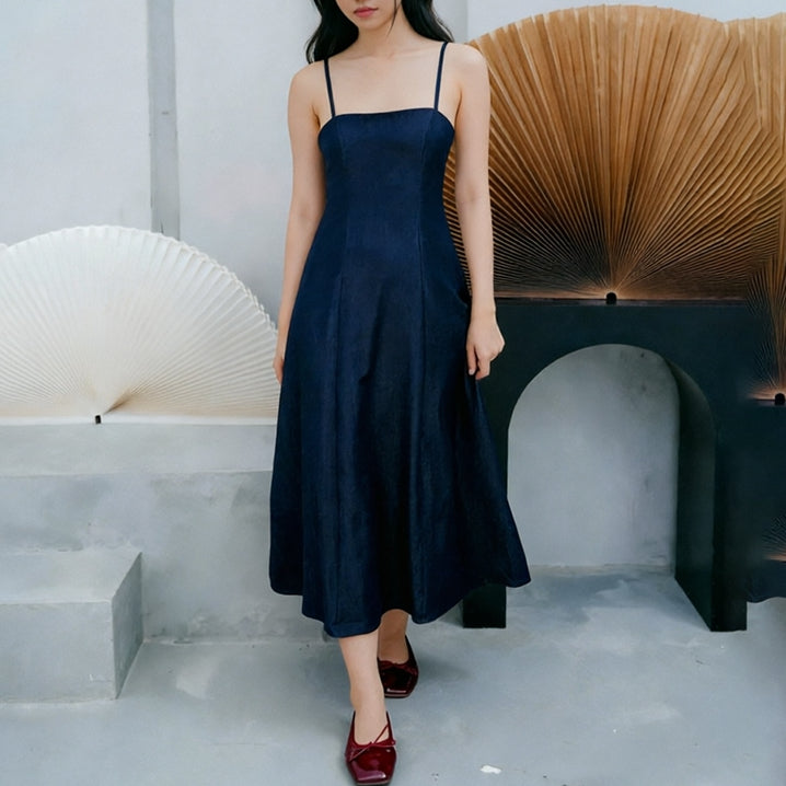 Women's Low-Back Sleeveless Midaxi Dress