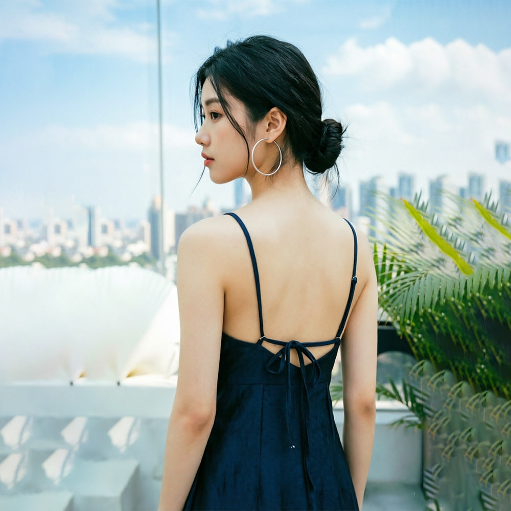 Women's Low-Back Sleeveless Midaxi Dress