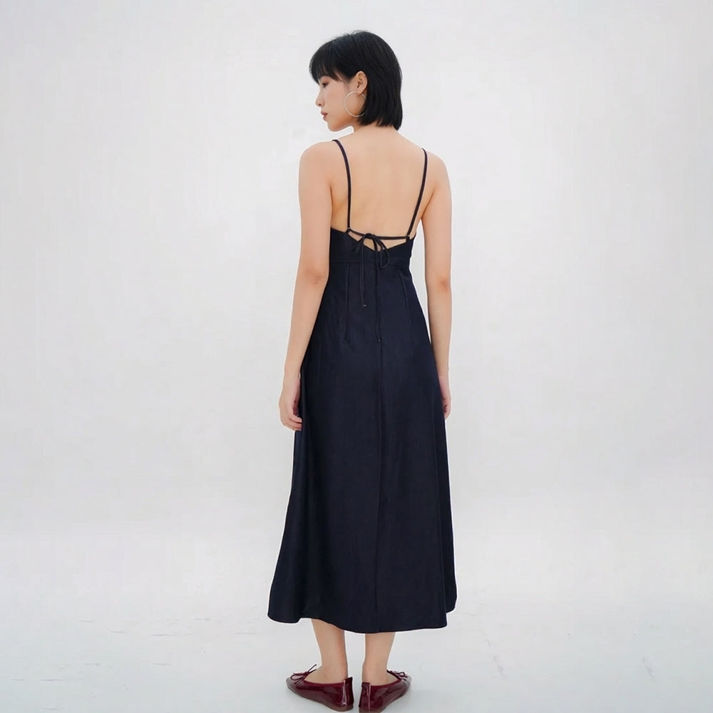 Women's Low-Back Sleeveless Midaxi Dress