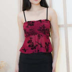 Women's Mesh Floral Tank Top
