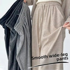 Women's High-Waist Knit Wide-Leg Trousers