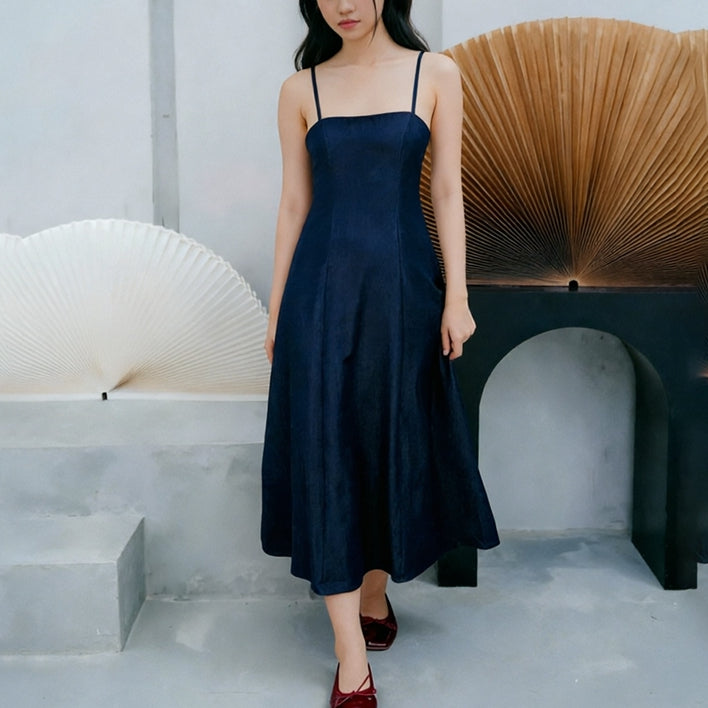 Women's Low-Back Sleeveless Midaxi Dress